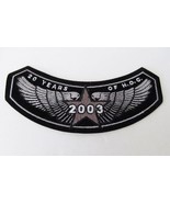 HARLEY-DAVIDSON OWNERS GROUP Patch 2003 HOG H.O.G. Rocker Emblem Jacket - £14.60 GBP