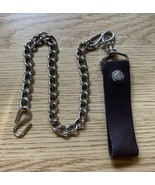 Genuine Harley-Davidson Motorcycles Brown Snap Leather Wallet Chain 18 3... - $541.95 MXN