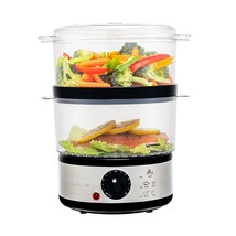 Ovente Electric Food Steamer 5 Quart with 2 Tier Stackable BPA-Free Bask... - £31.69 GBP