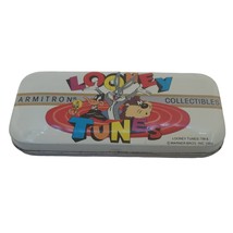 Vintage Looney Tunes 1989 1992 Armitron Collectibles Metal Storage Tin Case - £6.79 GBP