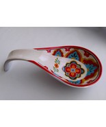 Designers&#39; Choice by Coventry Large Colorful Ceramic Floral Mosaic Spoon... - $21.44 CAD
