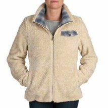 Pendleton Womens Ladies Fuzzy Zip Jacket,Size X-Large,Beige Heather - $89.05