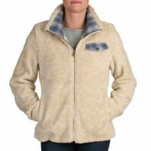 Pendleton Womens Ladies Fuzzy Zip Jacket,Size X-Large,Beige Heather - £71.16 GBP