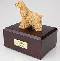 Buff Cocker Spaniel Pet Funeral Cremation Urn Avail in 3 Diff Colors &amp; 4 Sizes - £132.90 GBP+