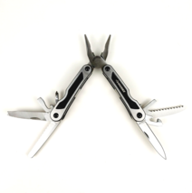 Husky Folding Black and Silver Stainless Steel 9 Tool Multitool 4&quot; Long - £7.09 GBP
