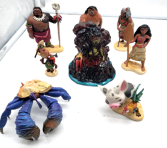 Set of 8 Disney Princess Moana Family Figurines - £9.91 GBP