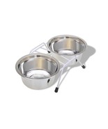 Stainless Steel Double Dish w/Wire Rack Silver 1ea/16 &amp; 32 oz - Medium D... - $518.82 MXN