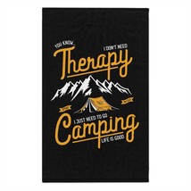 Personalised Rally Towel 11x18- Custom Camping Quote &quot;Therapy&quot; - £13.76 GBP