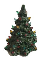 Vintage 1967 Ceramic Light Up Snow Christmas Tree 11” Atlantic Molds (?) NO BASE - £93.48 GBP