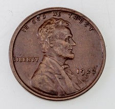 1922-D 1C Lincoln Cent in Extra Fine+ XF+ Condition, All Brown Color - £51.59 GBP