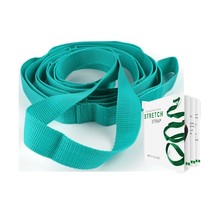 Yoga Strap Stretching Strap With Exercise Book Physical Therapy Equipmen... - $12.99
