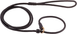 Braided Leather Dog Leashes With Stopper - Pet Slip Leads For Dogs - Soft Gentle - £53.68 GBP