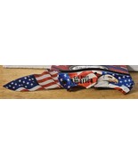 EAGLE GOD BLESS AMERICA FLAG USA BIRD STAR SPRING ASSISTED KNIFE BLADE B... - £13.30 GBP