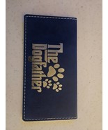 The Dogfather Funny Blue Laser Engraved Leatherette Check Book Cover - $109.40 MXN
