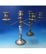 Prelude by International Sterling Silver Candelabra Pair 3-Light #12465 ... - €1.120,44 EUR