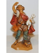 1995 FONTANINI ITALY MICAH WITH SHEEP #188 HEIRLOOM NATIVITY 5&quot; FIGURINE - €16,33 EUR