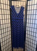 EUC Apt. 9 Black and Blue Maxi Dress Size PL - £11.87 GBP