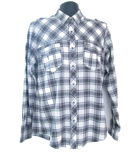 Antony Morato Men’s Grey Checked Long Sleeve Shirt Size 52 vtd - £14.56 GBP