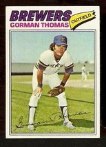 Milwaukee Brewers Gorman Thomas 1977 Topps # 439 - £0.39 GBP