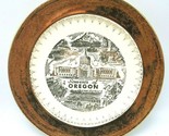 Vtg Souvenir Oregon Stato Piastra Crest-o-Gold 22Kt Placcato Oro 22 KT 10 &quot; - $9.93