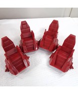 Vintage GI Joe Terror Drome Console Chairs Seats Set 4 M-4030 Hasbro 198... - $31.39 CAD