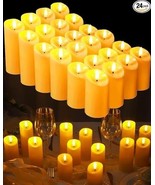 Mudder 24 Pcs Large Flameless Candle Bulk Flameless Pillar Candles - $34.19 CAD