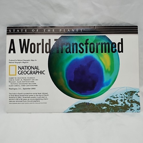 National Geographic State Of The Planet Map Insert Brochure - $6.92