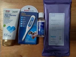 CVS Health Skin Therapy Lotion (5.5 oz) Digital Thermometer Hand Sanitizer Bonus - £15.95 GBP