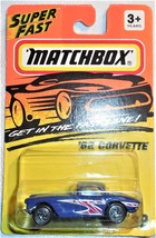 1994 Matchbox Super Fast &#39;62 Corvette Collector #32 Mint On Sealed Card - £3.19 GBP