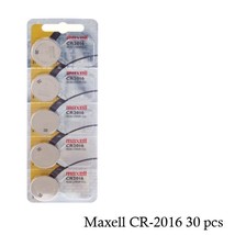 Maxell CR2016 Battery 3V Lithium Coin Cell (30 Count) - Tracking Included! - £27.45 GBP
