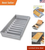 Commercial-Grade Aluminized Steel Hot Dog Pan for Perfect Rolls - 15&quot; x 6&quot; - $45.00