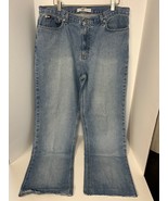 Tommy Hilfiger Women&#39;s Mid Rise Straight Leg Med Wash Blue Jeans Size 14... - $23.48
