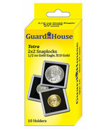 Guardhouse Tetra Snaplock Coin Holders, 1/2 oz AGE, 2x2, 10 pack - £7.58 GBP