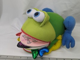 Monday the Bullfrog Book Plush Puppet Skip Skwarek 2006 Stuffed Animal Toy - $9.95