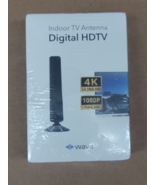 Wave Max Indoor TV Antenna 4K Ultra HD Signal Booster No Subscriptions 1... - $357.83 MXN