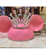 Disney Parks Princess Crown and Veil Pink Ears Hat Child Size NEW - $642.52 MXN