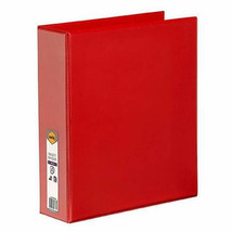 Marbig 4 D-ring Clearview Insert Binder 50mm (A4) - Red - £23.07 GBP