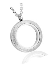 25mm/30mm Living Floating Memory Glass Locket - Steel - £43.56 GBP