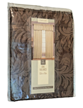 Beacon Looms Velvet Valance 52&quot; x 15&quot; Chocolate Brown Classic Scroll Lush - £15.82 GBP
