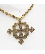 Alva Museum Replicas Aksum Coptic Cross Statement Pendant Smithsonian In... - £43.86 GBP