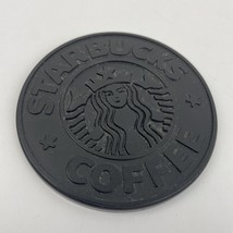 Vintage 1988 UMBRA Starbucks Black Siren Coffee Coaster #3 Rubber 3.25&quot; - €10,07 EUR