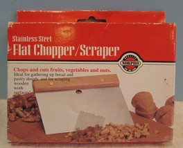 VINTAGE BOX Norpro Stainless Steel Scraper/Chopper FRUIT VEGETABLES AND ... - $13.50