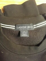 Land&#39;s End Sweatshirt 42-44 Cotton Men&#39;s Size L Black - $26.03 CAD