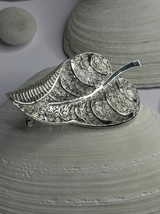 Elegant Design Germany 925 Sterling Silver Leaf Brooch Length 1.10 inch - $2,770.88 MXN