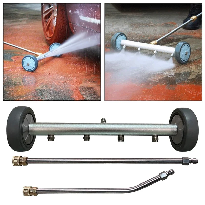 15 Inch Dual Function High Pressure Washer Car Chassis Road Cleaning Water Bro - £26.28 GBP