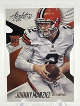 Johnny Manziel ROOKIE CARD Die-Cut 2014 Panini Absolute #150 Cleveland Browns RC - $3.91