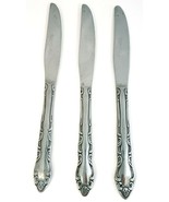 Carlyle Cay 1 Stainless Dinner Knives 9&quot; Set of 3 Vintage Hong Kong - £7.78 GBP