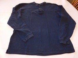 Cherokee Men&#39;s Long Sleeve T Shirt Size L 44 Navy Blue GUC Pre-owned - £14.35 GBP
