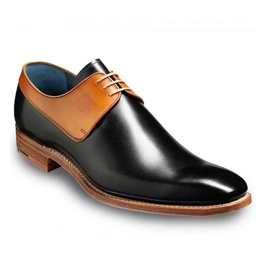 New Men Fashion Black and Tan two tone derby shoes Men formal leather shoes