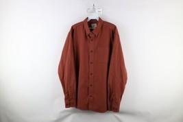 Vintage LL Bean Mens Large Faded Slightly Fitted Houndstooth Button Down Shirt - $44.50